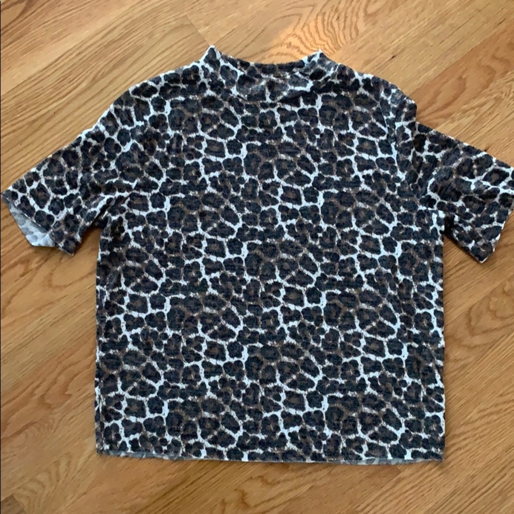 Zara leopard print top